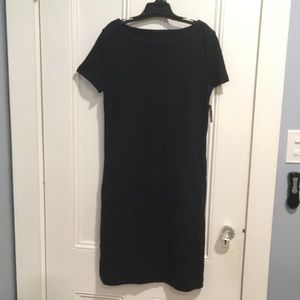 Navy blue shaped T-shirt dress